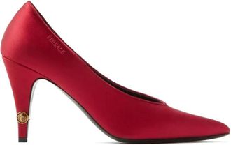 Versace Pump T.90 Fabric Decollete - Dames - Pumps - Rood - 40 EU - Schoenen