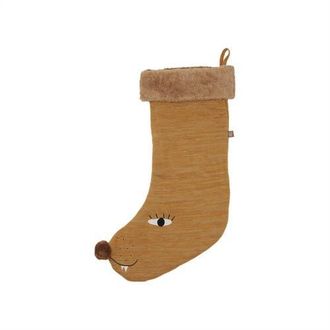 OYOY Lion Christmas Stocking in Brown/melange at Nordstrom