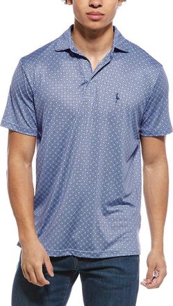 Tailorbyrd Tailorbyrd Geo Floral Printed Performance Polo Shirt