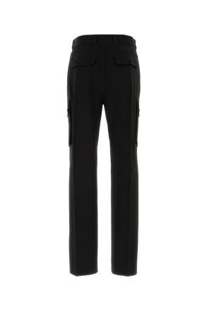 Givenchy Mens Black Cotton Cargo Pant Exterior: Pantaloni Trousers