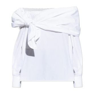 Max Mara Blouses, female, White, Size: 2XS Curvone Top