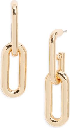 Open Edit Oval Link Drop Earrings in Gold at Nordstrom