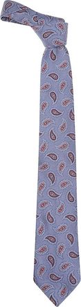 Etro Bloemen Paisley Patroon Das - Heren - Stropdassen - Blauw - ONE Size - Accessoires