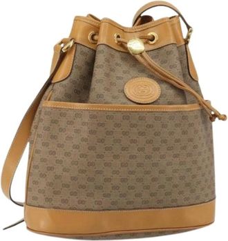 Gucci Pre-owned Bucket Bags, female, Beige, Size: ONE SIZE Pre-owned Bucket Bag