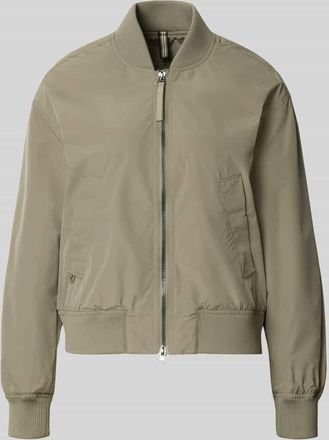 Camel Active Regular Fit Jacke mit Stehkragen in Khaki, Gr&ouml;&szlig;e 34