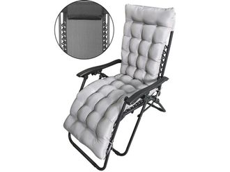 Habitat & Jardin Sill&oacute;n de jard&iacute;n negro 160 x 64 x 109 cm