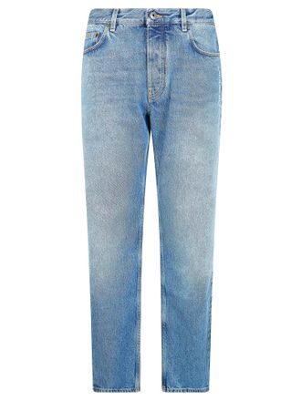 Off-white Slim Arrow Light Blue Faded Jeans
