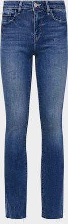 L'agence Sneeki Low-Rise Sneaker Straight Jeans