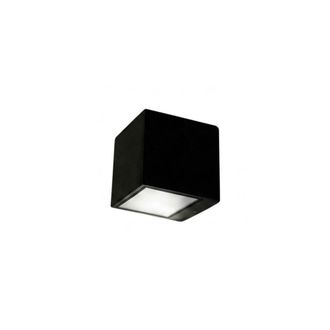 Top-Light Applique Moderno Top Light Spa Ap Gx53 Led Ip54 Alluminio Vetro Biemissione, Finitura Metallo Nero