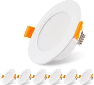 OEM Focos Led Empotrables Ultrafinos, 5w, 230v, 3000k, 90 Mm De Di&aacute;metro - Perfectos Para Ba&ntilde;os, Cocinas Y Salas De Estar - Ulisem