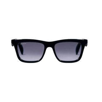 Gucci Rechthoekige Zonnebril - Heren - Zonnebrillen - Zwart - ONE Size - Accessoires