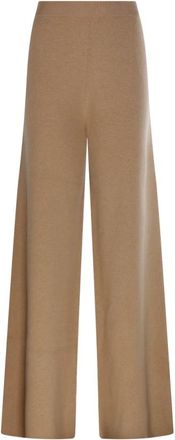 Max Mara Kameel Judy Broek - Dames - Wijde Broeken - Bruin - S - Broeken