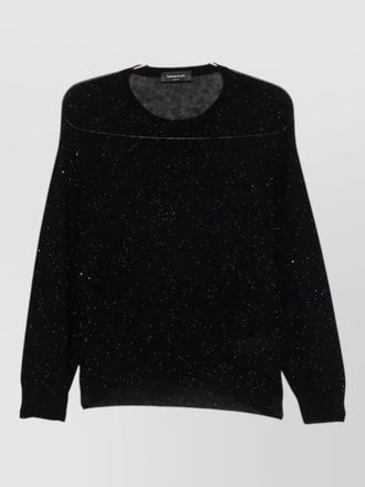 Fabiana Filippi wool sequin-embellished ribbed-hem sweatshirt