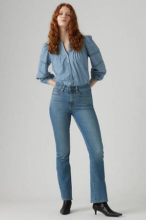 Levi's Jeans 725 bootcut a vita alta - Donna - 24X30 - Blu / Hint Of Tint