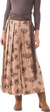 NKN Nekane Cameron Printed Wrap Skirt In Gray / Blush