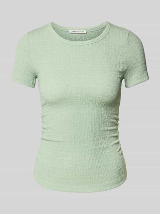 Tom Tailor Denim Regular Fit T-Shirt in Knitter-Optik in Schilf, Gr&ouml;&szlig;e XL