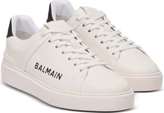 Balmain B-Court trainers in leather calfskin in White at Nordstrom, Size 40