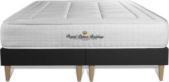 Royal Palace Bedding Royal Palace Bedding - Base Tapizada Negro + Colch&oacute;n Con Espuma Viscoel&aacute;stica 2x80x200