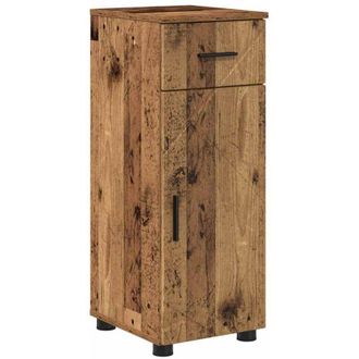vidaXL Gabinete De Ba&ntilde;o Con Caj&oacute;n Madera Vieja 30 X 35 X 80 Cm Vidaxl