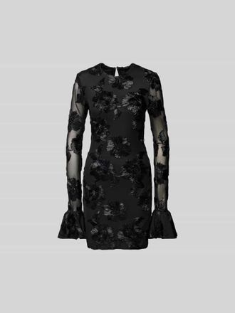 Rotate Minikleid mit Zierbesatz in Black, Gr&ouml;&szlig;e 34
