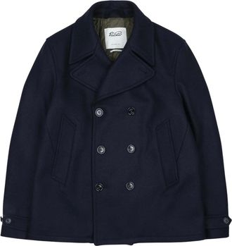 Valstar Ben Peacoat - Heren - Mantels - Blauw - Maat: XL Wol