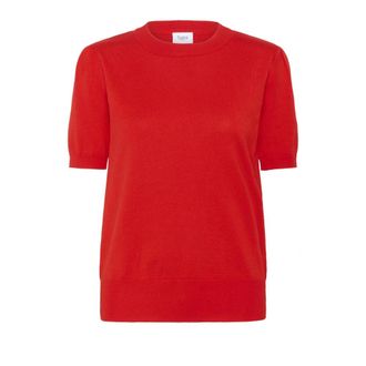 Saint Tropez Jersey de Punto Flame Scarlet - Knitwear - Mujer - Rojo - S