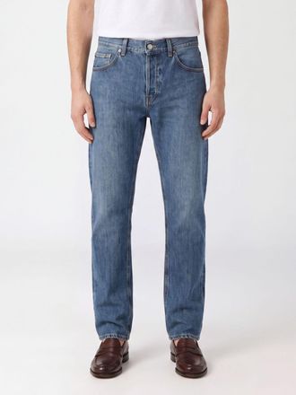 Dondup Mid-Rise Five-Pocket Straight Fit Cotton Denim Jeans