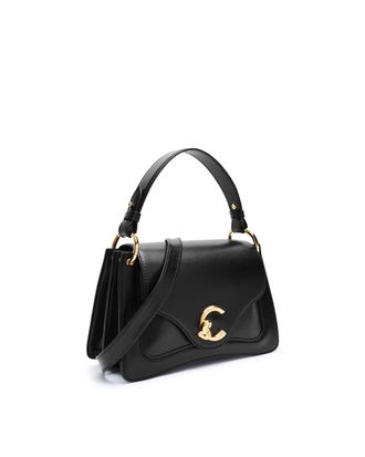 Coccinelle Womens Leather Bag C-Me Small Black Handbags Hand