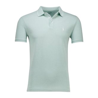 Polo Ralph Lauren Tops, Heren, Groen, S, Groene poloshirt met korte mouwen