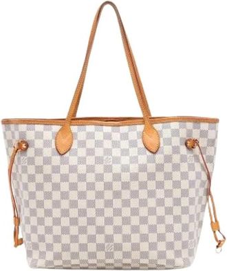 Louis Vuitton Pre-owned Tote Bags, female, White, Size: ONE SIZE Pre-owned Neverfull MM