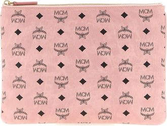 MCM Mcm, Dames, Tassen, Roze, Maat: ONE Size Katoen
