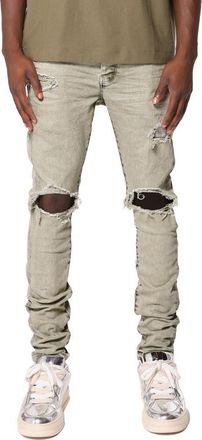 Purple Ripped Skinny Jeans in Green at Nordstrom, Size 28