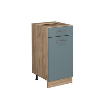 Vicco Mueble Bajo De Cocina R-line, Gris Azulado, 40 Cm Sin Encimera