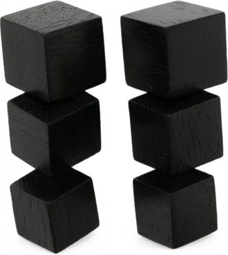 Monies Earrings Wood Ignis