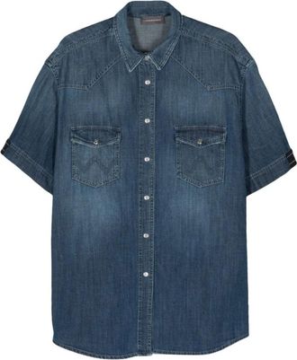 Lorena Antoniazzi Denim Western Shirt - Dames - Spijkeroverhemden - Blauw - XS - Denim - Overhemden
