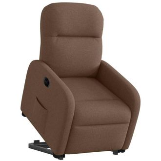 vidaXL Vidaxl - Sill&oacute;n El&eacute;ctrico Reclinable Elevable De Tela Marr&oacute;n
