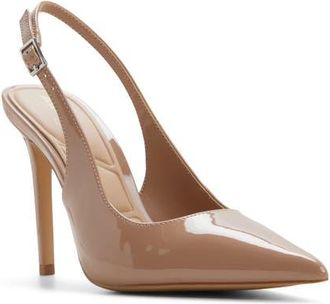 Aldo Stessy 2.0 Pointed Toe Slingback Pump in Light Brown at Nordstrom, Size 8.5