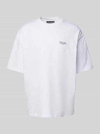 Pegador Oversized T-Shirt mit Label-Print in Weiss, Größe XXL