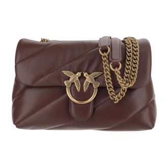 Pinko Shoulder Bags, female, Brown, Size: ONE SIZE Love Bag Puff Maxi Quilt