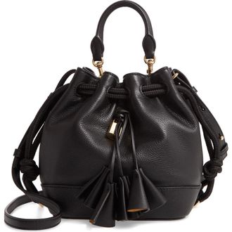 Marc Jacobs The Marc Jacobs Sofia Loves the Leather Bucket Bag in Black Multi at Nordstrom