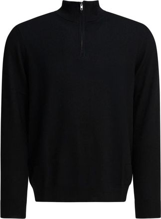 Nn.07 Sergio Zip Polo - Heren - Coltruien - Zwart - XL - Wol - Truien & Vesten