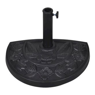 vidaXL Resin Half Round Parasol Base, 40820