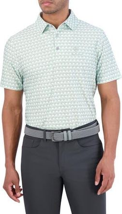 Ben Sherman Art Deco Tech Jersey Golf Polo in Light Grey at Nordstrom Rack, Size Large
