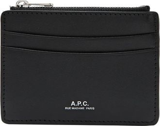 A.P.C. Portacarte con zip - Nero