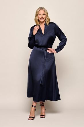 Mart Visser Ezra Blouse Navy Maxi