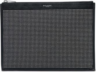 Saint Laurent Pre-owned Saint Laurent Studded Leather Clutch Unisex Z4WM0OSD9LUY7NUL