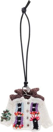 J.W.Anderson Keyrings, female, Multicolor, Size: ONE SIZE Knitted House Cardigan Charm
