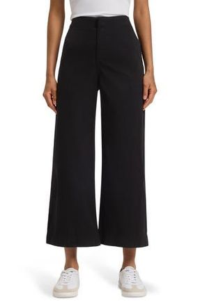 BOSS Tahiana High Waist Wide Leg Pants in Blk at Nordstrom Rack, Size 16