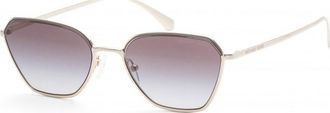 Michael Kors Womens MK1081-10148G-56 MK1081 56 10148G Delphi Sunglasses - Gold - One Size