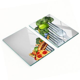 OEM Taglieri Decorativi In Vetro Temperato Per Unalimentazione Sana, 2x40x52 Cm